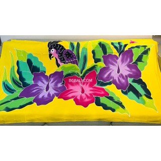 New Design Rayon Sarong Hand Painted Beachwear for Summer